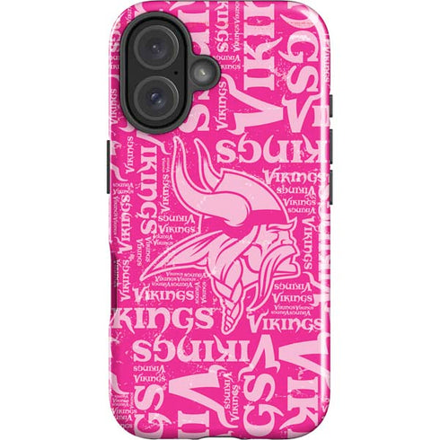 NFL Minnesota Vikings - Blast Pink iPhone 16 Impact Case