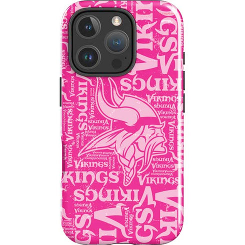 NFL Minnesota Vikings - Blast Pink iPhone 16 Pro Impact Case