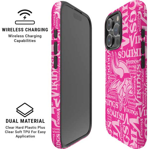 NFL Minnesota Vikings - Blast Pink iPhone 16 Pro Max Magsafe Impact Case