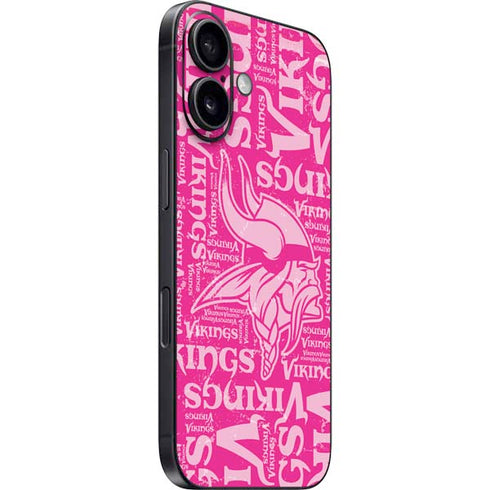 NFL Minnesota Vikings - Blast Pink iPhone 16 Skin
