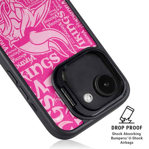NFL Minnesota Vikings - Blast Pink iPhone 16e Kickstand Case