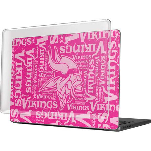 NFL Minnesota Vikings - Blast Pink MacBook Pro 14in (2021-24) Case plus Skin