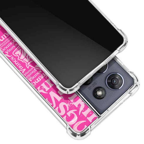 NFL Minnesota Vikings - Blast Pink Moto G 5G (2025) Clear Case