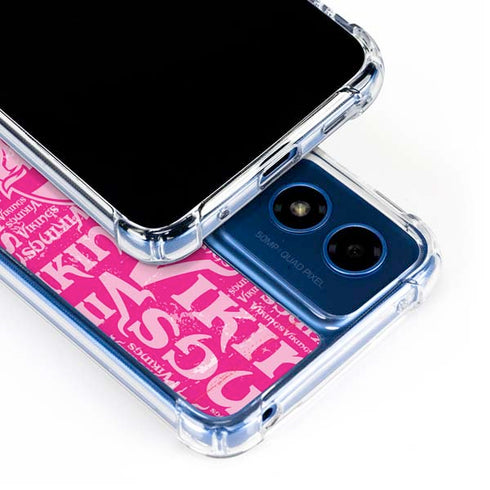NFL Minnesota Vikings - Blast Pink Moto G 5G (2024) Clear Case