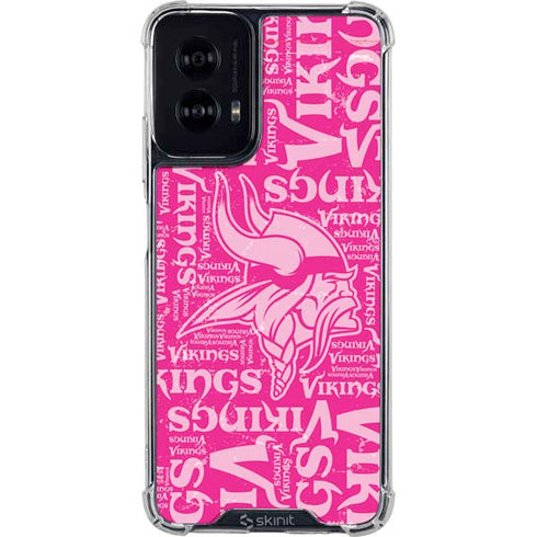 NFL Minnesota Vikings - Blast Pink Moto G Power 5G (2024) Clear Case