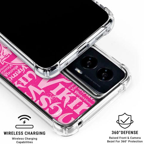 NFL Minnesota Vikings - Blast Pink Moto G Power 5G (2024) Clear Case