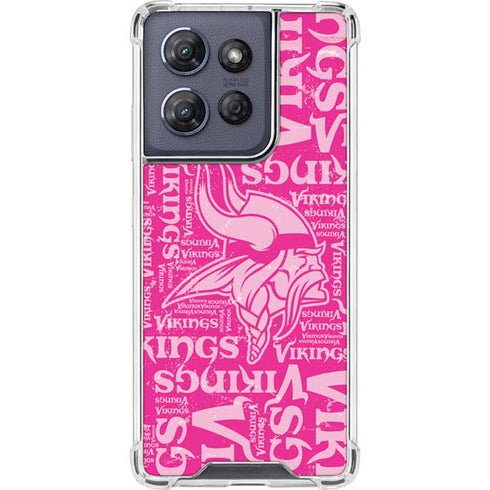 NFL Minnesota Vikings - Blast Pink Moto G Power 5G (2025) Clear Case