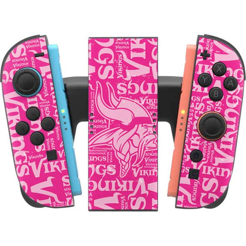 NFL Minnesota Vikings - Blast Pink Nintendo Switch 2 (2025) Joy-Con Controller Skin