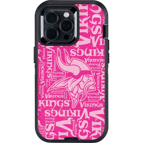 NFL Minnesota Vikings - Blast Pink Otterbox Defender iPhone Skin