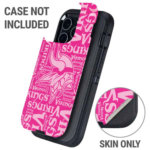 NFL Minnesota Vikings - Blast Pink Otterbox Defender iPhone Skin
