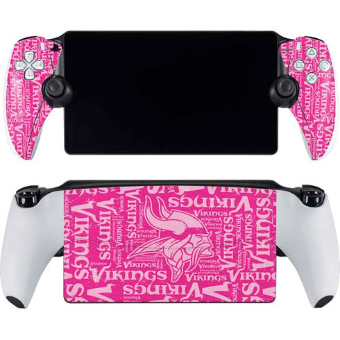 NFL Minnesota Vikings - Blast Pink PlayStation Portal Remote Player Skin