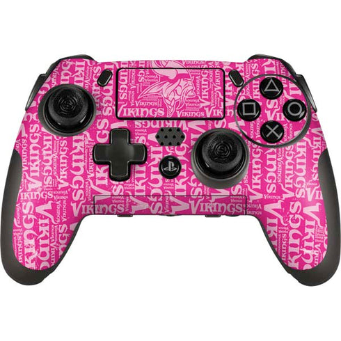 NFL Minnesota Vikings - Blast Pink PlayStation Scuf Vantage 2 Controller Skin