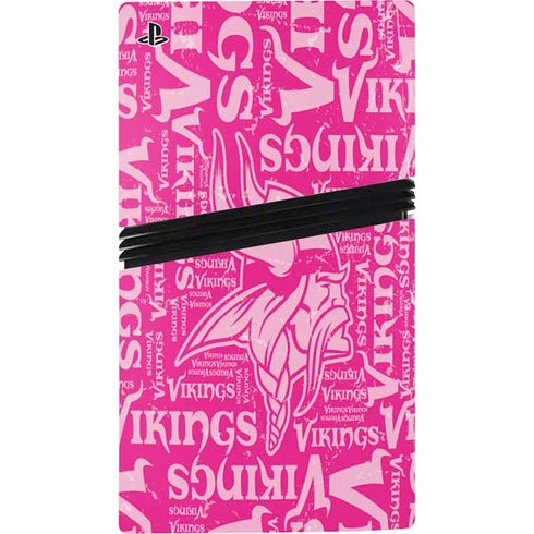 NFL Minnesota Vikings - Blast Pink PS5 Pro Console Skin
