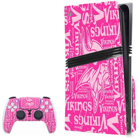 NFL Minnesota Vikings - Blast Pink PlayStation PS5 Skins
