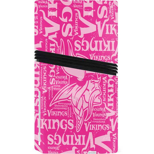 NFL Minnesota Vikings - Blast Pink PS5 Pro Disk Console Skin