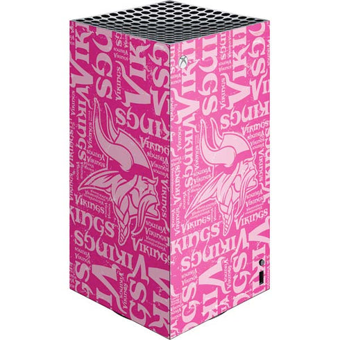 NFL Minnesota Vikings - Blast Pink XBox Series X Digital Edition Console Skin