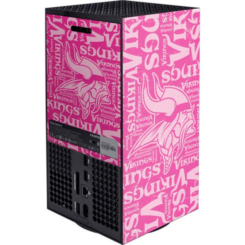 NFL Minnesota Vikings - Blast Pink XBox Series X Digital Edition Console Skin