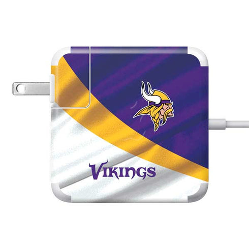 NFL Minnesota Vikings 85W Power Adapter (15 and 17 inch MacBook Pro Charger) Skin