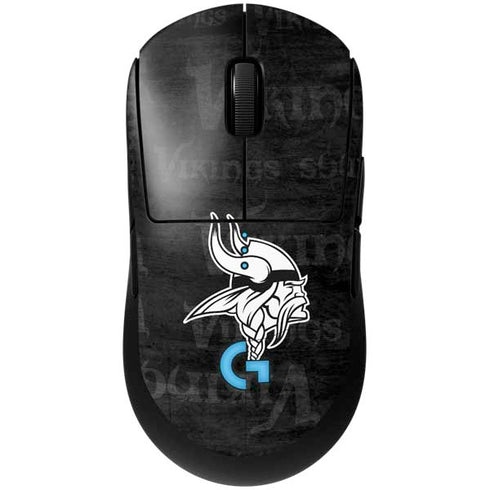 NFL Minnesota Vikings Black & White G Pro Wireless Gaming Mouse Skin