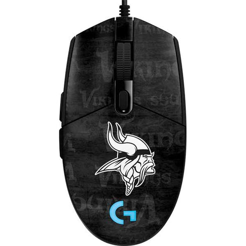 NFL Minnesota Vikings Black & White G203 Prodigy RGB Wired Gaming Mouse Skin