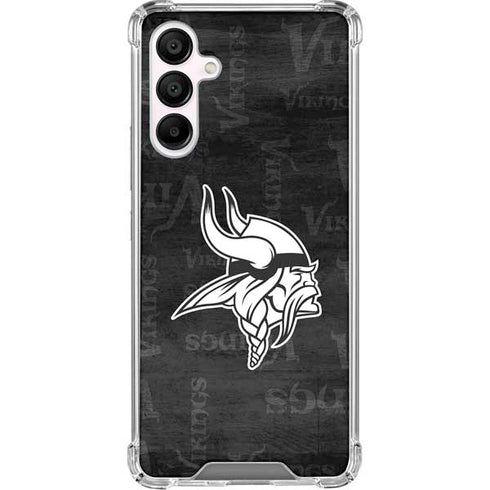 NFL Minnesota Vikings Black & White Galaxy A16 5G Clear Case