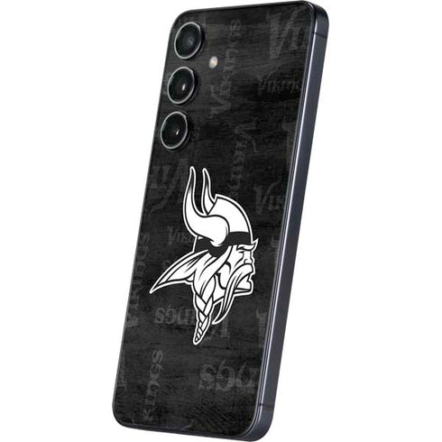 NFL Minnesota Vikings Black & White Galaxy A16 5G Skin