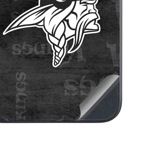 NFL Minnesota Vikings Black & White Galaxy A54 5G Skin