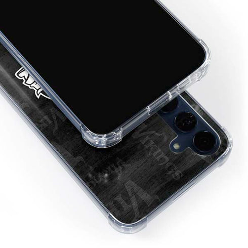 NFL Minnesota Vikings Black & White Galaxy A55 5G Clear Case