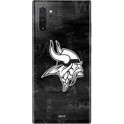 NFL Minnesota Vikings Black & White Galaxy Note 10 Plus Skin
