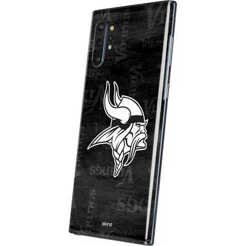 NFL Minnesota Vikings Black & White Galaxy Note 10 Plus Skin