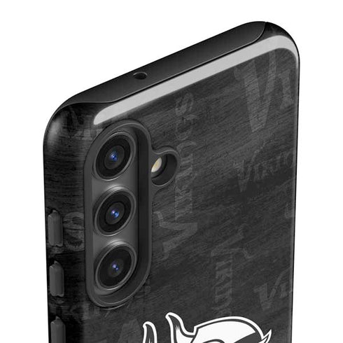 NFL Minnesota Vikings Black & White Galaxy S25 Impact Case
