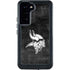 NFL Minnesota Vikings Black & White Galaxy S24 Plus Waterproof Case