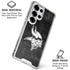 NFL Minnesota Vikings Black & White Galaxy S25 Ultra Clear Case
