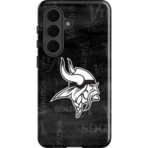 NFL Minnesota Vikings Black & White Galaxy S26 Impact Case