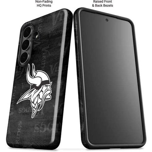 NFL Minnesota Vikings Black & White Galaxy S26 Impact Case