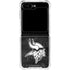 NFL Minnesota Vikings Black & White Galaxy Z Flip6 Clear Case