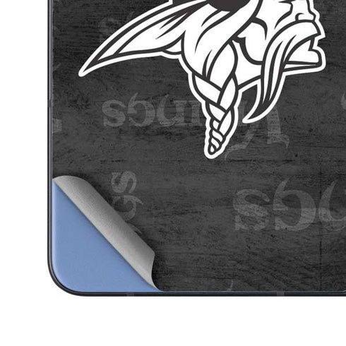 NFL Minnesota Vikings Black & White Galaxy Z Fold5 5G Skin
