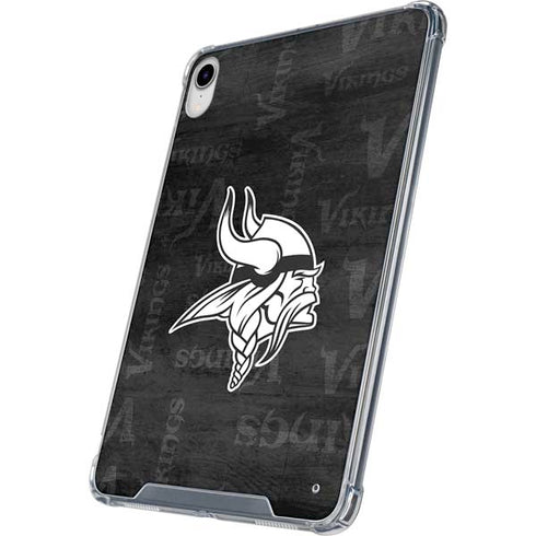NFL Minnesota Vikings Black & White iPad 11th Gen (2025) Clear Case