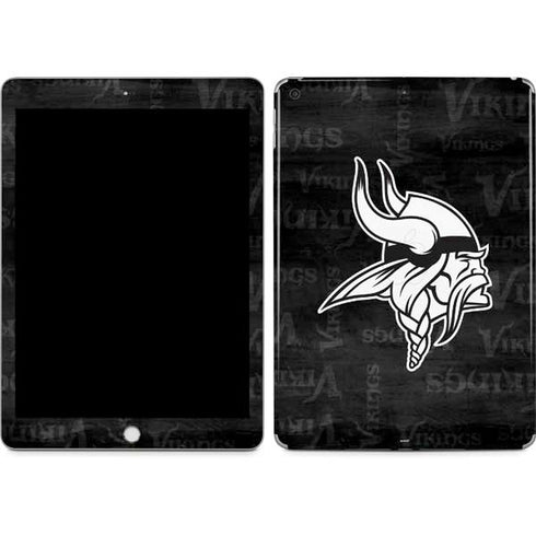 NFL Minnesota Vikings Black & White Apple iPad Skin
