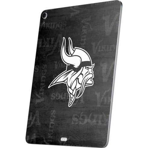 NFL Minnesota Vikings Black & White Apple iPad Air Skin