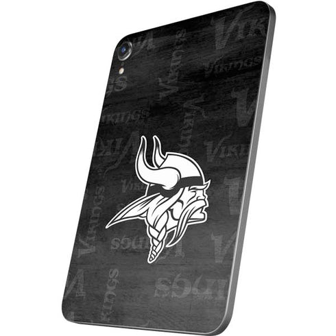 NFL Minnesota Vikings Black & White Apple iPad Mini Skin
