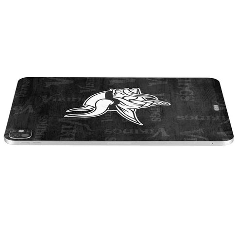 NFL Minnesota Vikings Black & White iPad Pro 13in M4 (2024) Skin