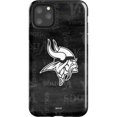 NFL Minnesota Vikings Black & White iPhone Cases