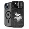 NFL Minnesota Vikings Black & White iPhone 14 Plus Kickstand Case
