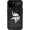 NFL Minnesota Vikings Black & White iPhone 15 Plus Waterproof Case