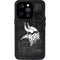 NFL Minnesota Vikings Black & White iPhone 15 Pro Waterproof Case