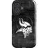 NFL Minnesota Vikings Black & White iPhone 16 Magsafe Impact Case