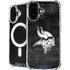 NFL Minnesota Vikings Black & White iPhone 16 Plus MagSafe Case