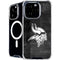 NFL Minnesota Vikings Black & White iPhone 16 Pro MagSafe Case