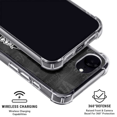 NFL Minnesota Vikings Black & White iPhone 16e Clear Case